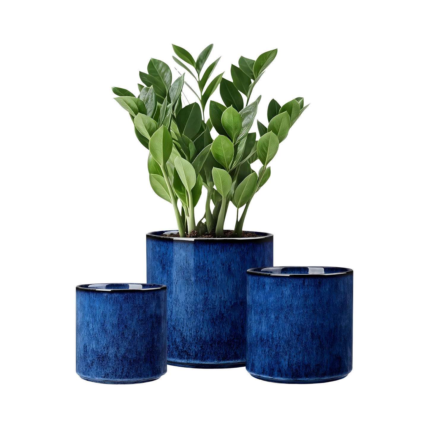 Ceramic Plant Pots with Drainage Hole Indoor Outdoor Flower Planters