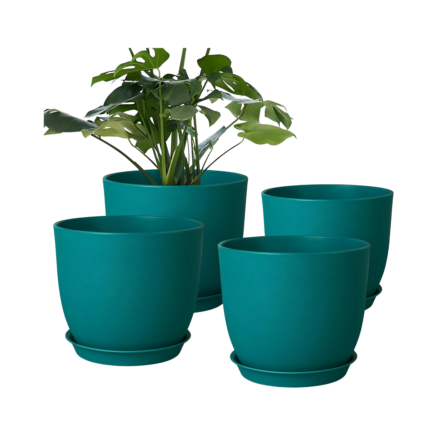 Plastic Plant Pots Large Flower Planters Indoor Outdoor Garden Containers