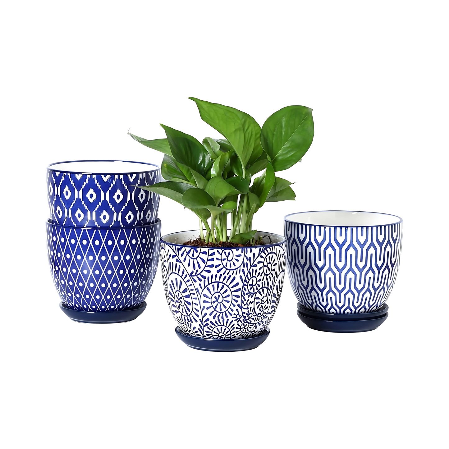Selamica Ceramic Plant Pots Indoor Flower Pots Garden Planter Decor