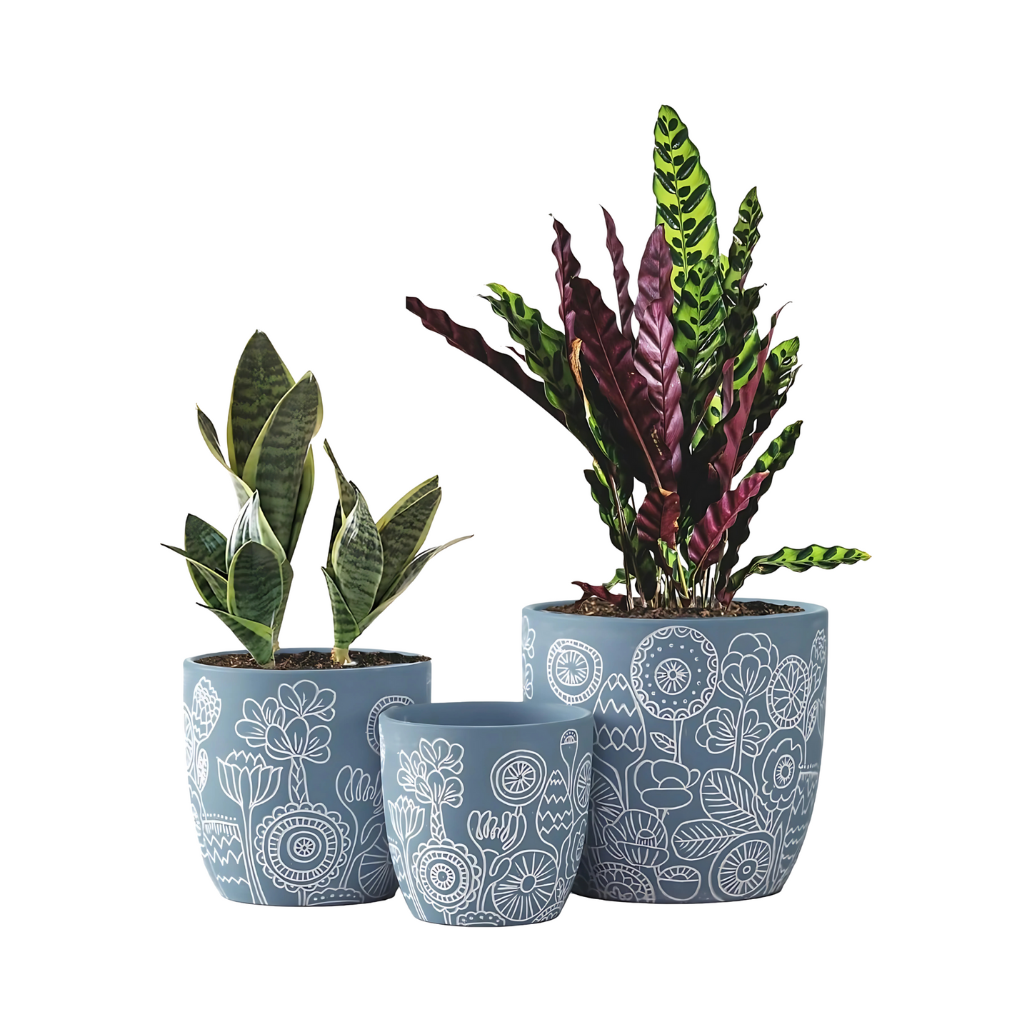 Terracotta Flower Pots Indoor Outdoor Planters With Drainage Holes